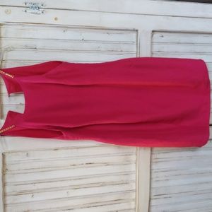 Maggie London, fuchsia color silk cocktail dress. 12P